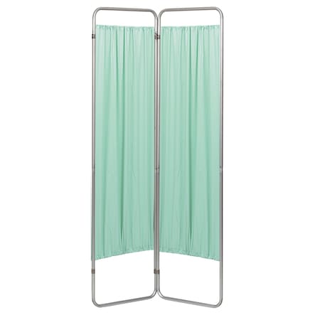 Omnimed 2 Section Economy Privacy Screen with Vinyl Panels, Green 153092-15